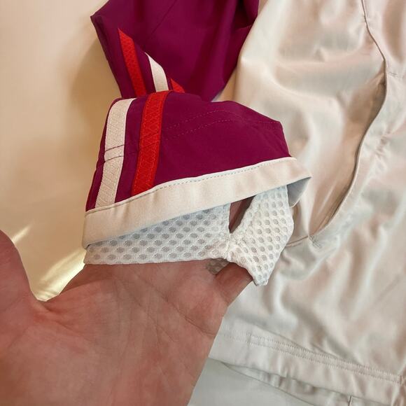 Adidas Marathon 10 Climaproof Running Jacket Burgundy Pink White Size M - Picture 6 of 16